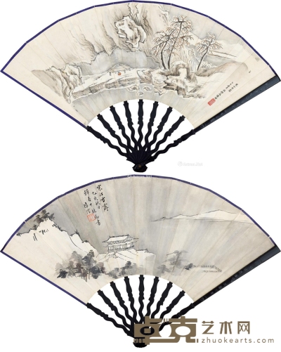 溥儒     乙亥（1935）年作 雪景图 18.5×51cm