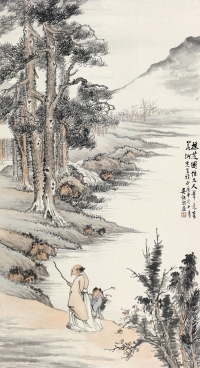 吴观岱     庚申（1920）年作 行旅图