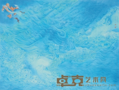 吴同利 乙未(2015)年作 海是龙世界 39×53.5cm