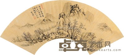 徐文铨 溪山策杖 17×54cm