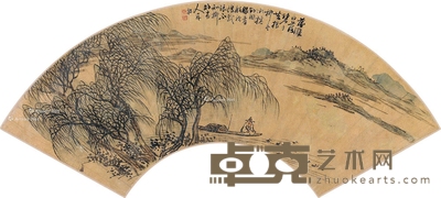 佚名 泛舟图 17×52cm
