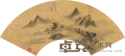 柳如是     辛巳（1641）年作 烟雨蒙蒙 18×57.5cm
