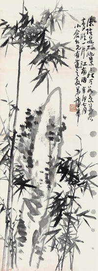 蒲华     辛卯（1891）年作 墨竹图