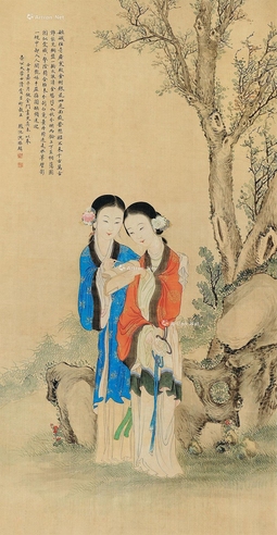 沈振麟     壬午（1822）年作 二乔图