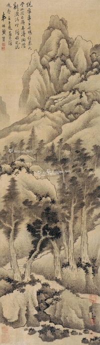 龚贤     壬子（1672）年作 云山静处