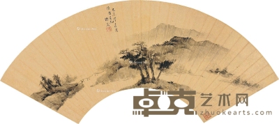 陈曼     山居图 16.5×51.5cm