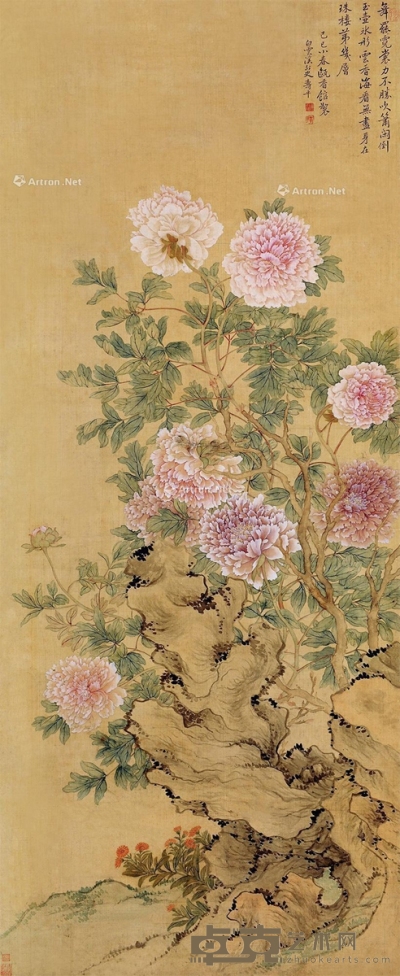 恽寿平     己巳（1689）年作 霓裳羽衣 153.5×63.5cm