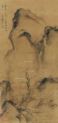 詹景凤     己亥（1599）年作 深山幽瀑