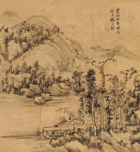 杨文骢     甲戌（1634）年作 山居秋瞑