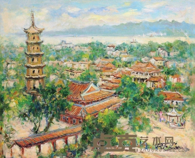 林达川 1980年作 福建风景 53×68cm