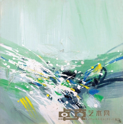 刘迅     1999年作 涛之声 80×80cm