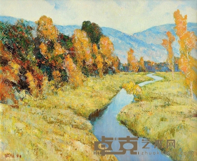 廖炯模 秋野 65×81cm
