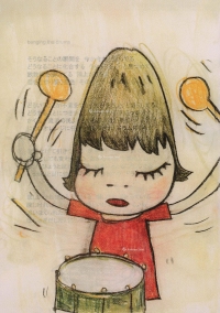 奈良美智     2003年作 打鼓的女孩