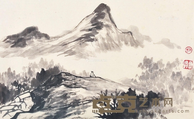 孙其峰     仿石涛山水 42×27cm?