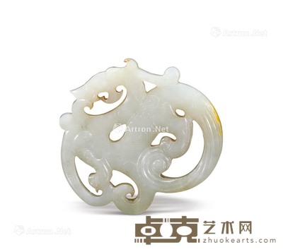 清 玉龙牌 长5.5cm