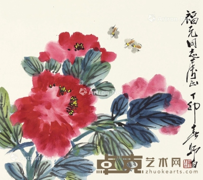 娄师白     花卉 44×49.5cm