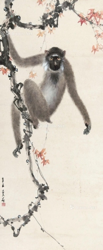 李曼石     红叶攀猿
