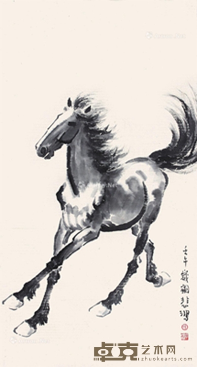 徐悲鸿 马 81×44cm