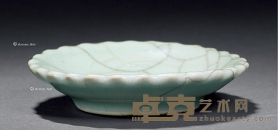 清雍正 仿官釉笔舔 直径10.7cm