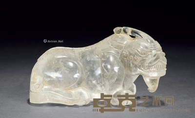 清乾隆 水晶“天禄”摆件 长11.5cm；宽5.5cm