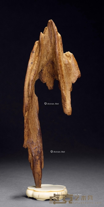 清 沉香山子摆件 高21cm