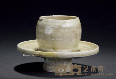 明以前 影青盏托 直径11cm