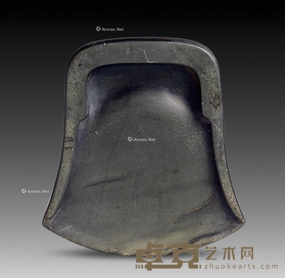 明 眉纹风字砚 长9.5cm；宽8.5cm；高1.6cm