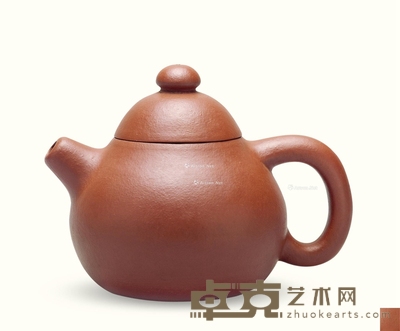 清早期 朱泥大文旦壶 长19cm；高10.5cm