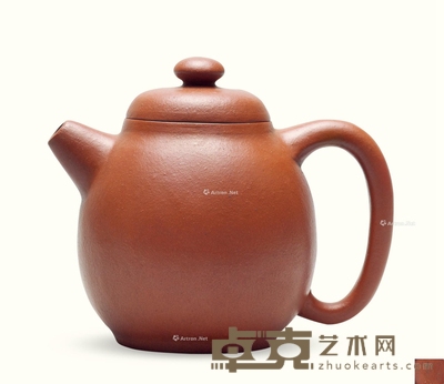 清早期 徐恒茂制 朱泥高文旦 长15cm；高12.7cm