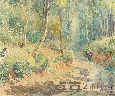 潘思同     1956年作 归途 15×18cm