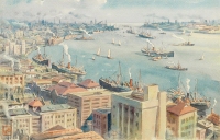 潘思同     1962年作 黄浦江