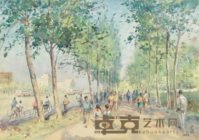 潘思同     1963年作 北京之春 26×37cm
