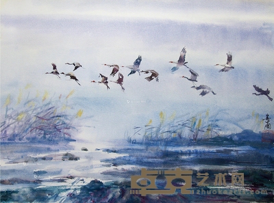娄中国 2016年作 秋意 54×78cm