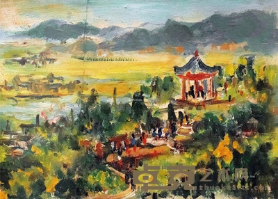 林达川     1977年作 丽水风景 16.5×23cm