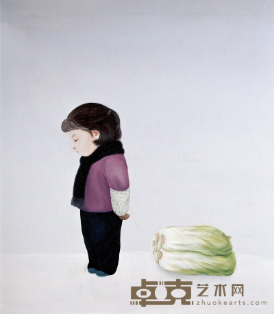 林海容     2007年作 冬天里的大白菜 160×140cm