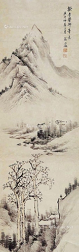 翁同和     山水