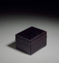 清 紫檀方盒