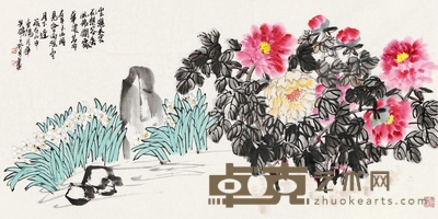 姚兴勇 2016年作 富贵有神仙 69×137cm