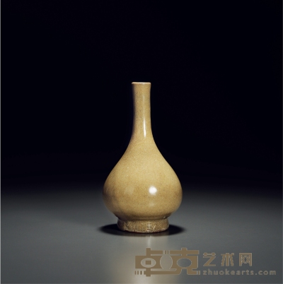 宋 米色釉胆瓶 高15.5cm