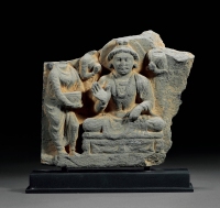 2-3世纪 犍陀罗坐佛浮雕