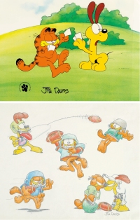 1988年出品 《加菲猫》 动画赛璐璐片