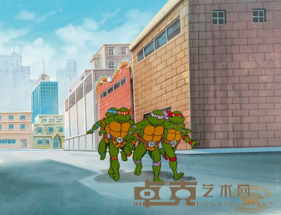 1987年出品 《忍者神龟》 动画赛璐璐片 25×35cm