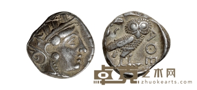 古希腊阿西娜银币 --