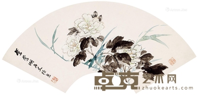 张熊 花鸟 20.5×56cm