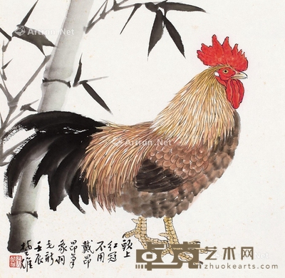 方楚雄 2012年作 大吉图 34×34cm