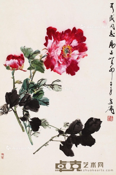 王雪涛     1963年作 花开富贵 69×45cm