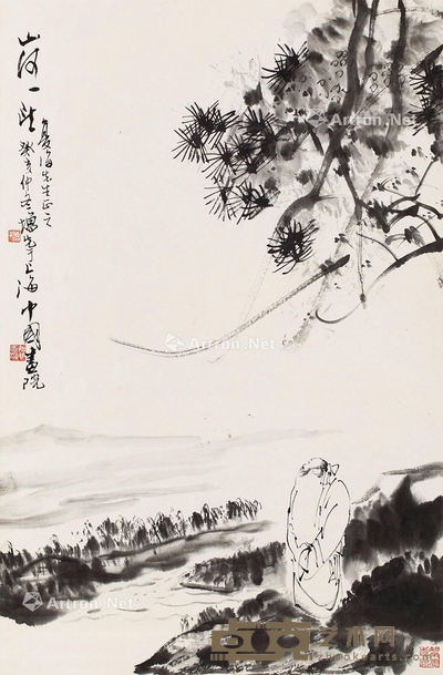 方增先     1983年作 山河一望 67.5×44cm