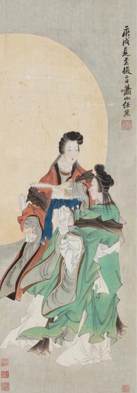 任熊     庚戌（1850）年作 仕女