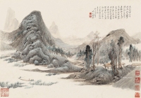钱杜     壬午（1822）年作 平湖秋林