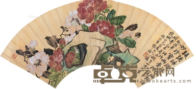 赵之谦     己未（1859）年作 富贵花开 17×53cm